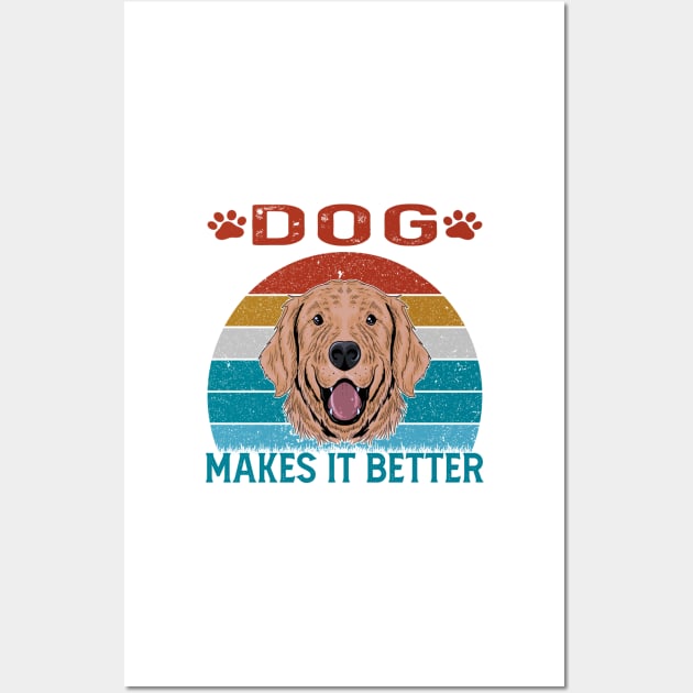 dog make it better Wall Art by walidhamza